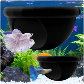 2 Pcs Floating Betta Hide & Shrimp Cave – All-in-One Aquarium Hammock, Aquarium Floating Betta Fish Skins, 3D Printed Feeding and Resting Shelter for Small Shrimp
