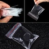 100-Pack 60mm x 60mm Clear Resealable Zipper Plastic Baggies -