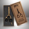 BRV MEN 4.25" Small Finish Rounded Tip Scissors for Men