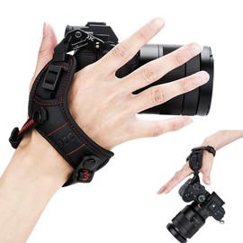 JJC Hand Strap Wrist Strap for Canon EOS R8 R50 R6II R7 R10 R5C R6 R5 R RP 90D 80D M50 M5 M6 II M6 Kiss M Kiss X10i Kiss X10 Kiss X9 Kiss X9i Kiss X8i Kiss X7 7i Kiss X. 6i Kiss X5 Kiss X80 Kiss X70