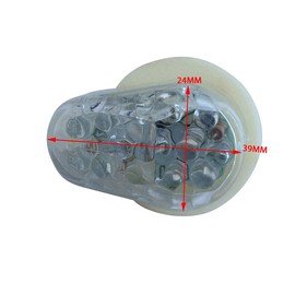 Alchemy Parts Pair of Fairing Flush Mount E-Approved LED Indicator for Motorcycle Clear Lens