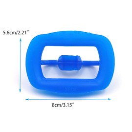 Dental Cheek Retractor Silicon Mouth Opener Oral Teeth Dentist Tools for Orthodontic Therapies Blue 10PCS