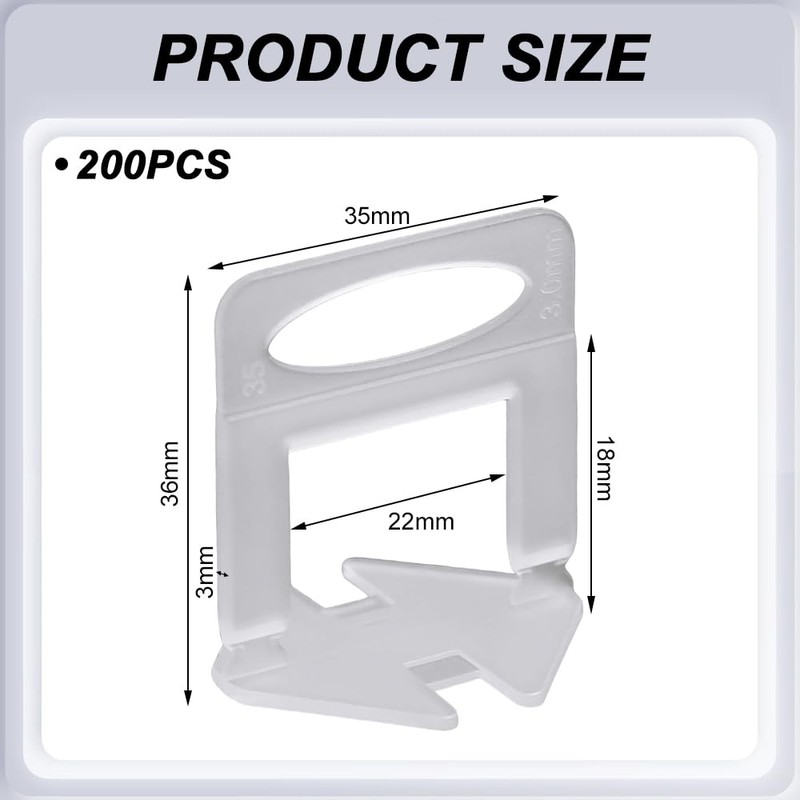 Lvjkes Pack of 200 Tile Levelling System, Pull Tabs 3