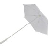 Morris Costumes 25 inch Wide Nylon Parasol White