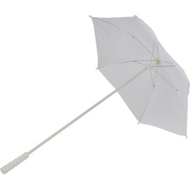 Morris Costumes 25 inch Wide Nylon Parasol White