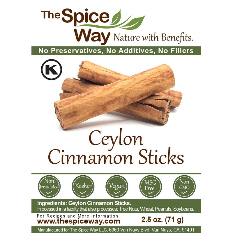 The Spice Way True Cinnamon Sticks - Ceylon Cinnamon stick