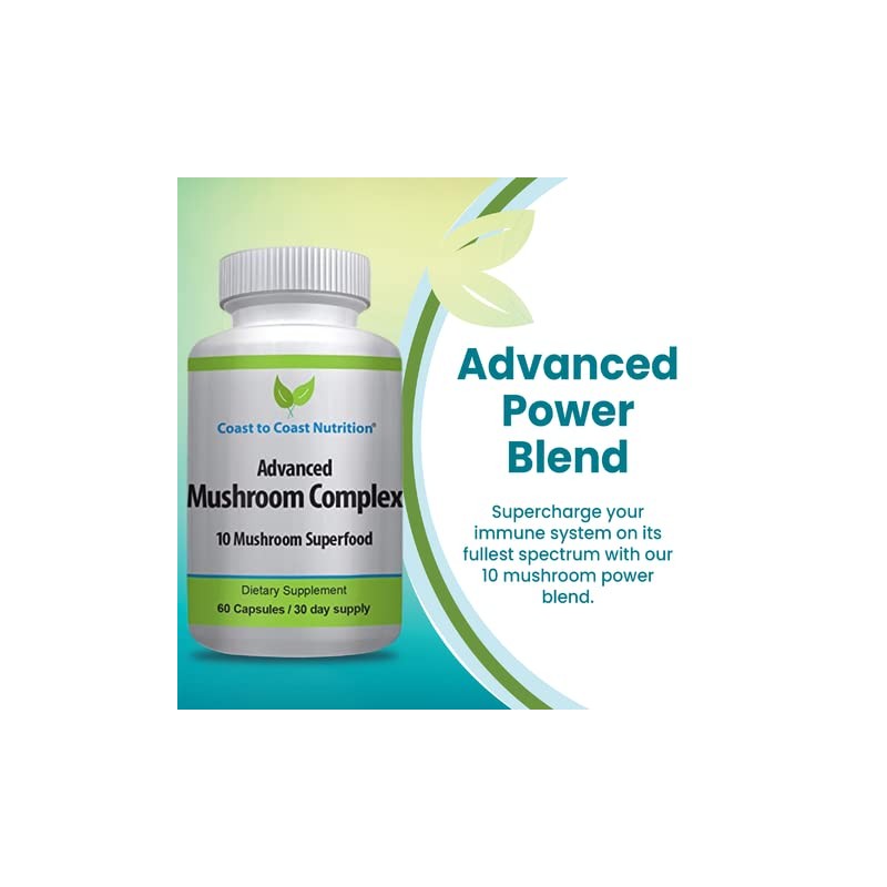 LAURALS Coast to Coast Nutrition Advanced Mushroom Complex - Lions