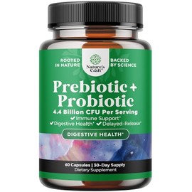 Prebióticos y probióticos suplemento para la salud intestinal  Super potentes cápsulas probióticas de ácido digestivo para hombres y mujeres...       