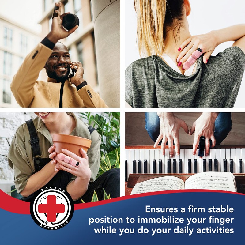 Doctor Developed Finger Splint & Handbook - Trigger Finger, Arthritis,
