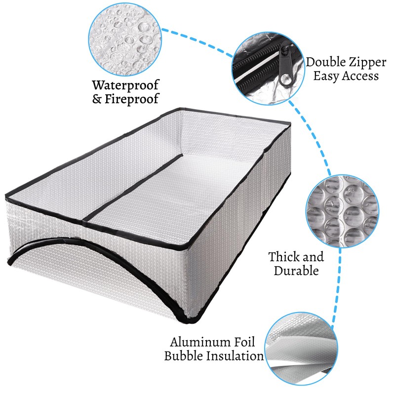 YOUEON Extra Thick Attic Door Insulation Cover 25"x54"x11", Double Bubble