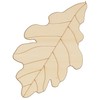 10x Wooden Oak Leaves Craft Shapes 3mm Plywood Tree English
