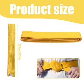 XPEX 200 cm Judo Belt Judo Karate Belt Martial Arts Karate Judo Cotton Taekwondo Belts Professional Karate Aikido Belt for Children Adults Martial Arts Belt (White)
