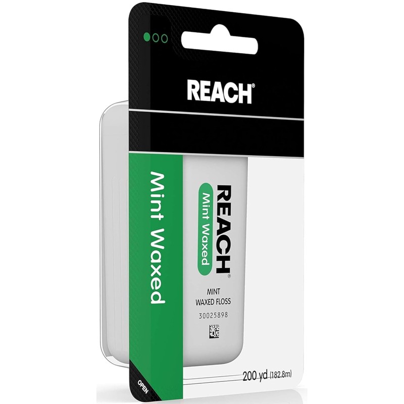 Reach Mint Waxed Floss, 200 Yards, Pack of 5