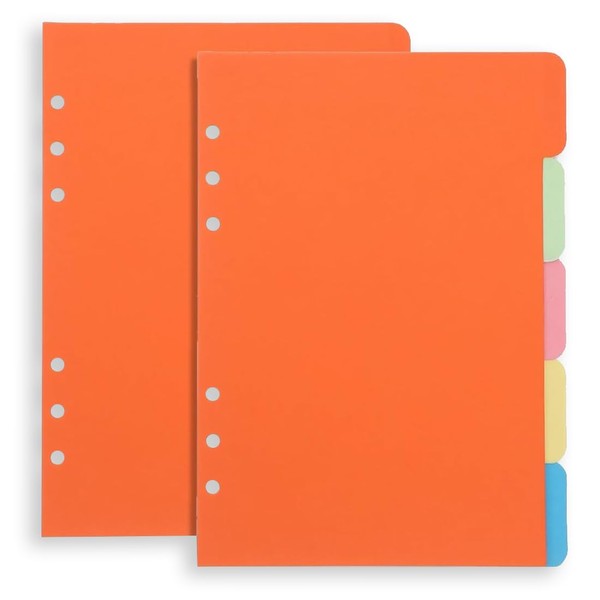 Pack of 10 Folder Dividers, Index for A5 Folders, A5