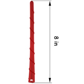 ONE250 8" inch Spiral Flexible Antenna, Compatible with Mitsubishi - Lancer (2002-2017), L200 (2010-2024), Mirage (2010-2024), Montero, Outlander - Designed for Optimized FM/AM Reception (Red)