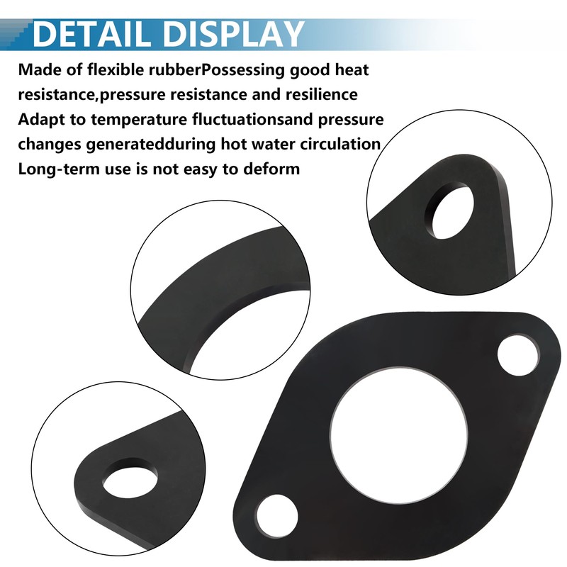 Circulator Pump Flange Rubber Gasket, for Valve Pipeline and Flange