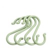 Dusenly 12pcs Colofrul S Shaped Hooks Plastic Hanging Hooks Hangers