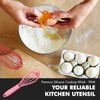 Chef Craft Premium Silicone Wire Cooking Whisk, 10.5 inch, Pink