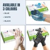 HOMESHOPA Disposable Vinyl Gloves, Blue 100Pcs Medium Powder Free, Latex
