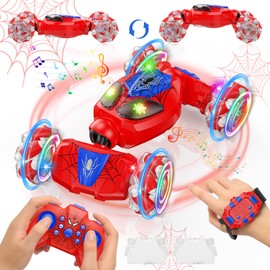 Gesture Sensing RC Stunt Car Toys for Age 6-12 Boys&Girls, Best Birthday Gifts for Kids, 4 WD 2.4Ghz Double Sided 360° Rotating Remote Control Twist Cars