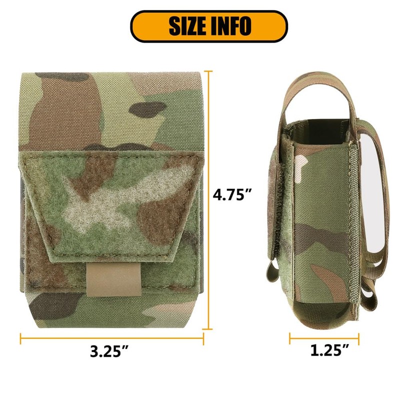KRYDEX Handcuff Holder with MOLLE and Belt Loop Molle Handcuff