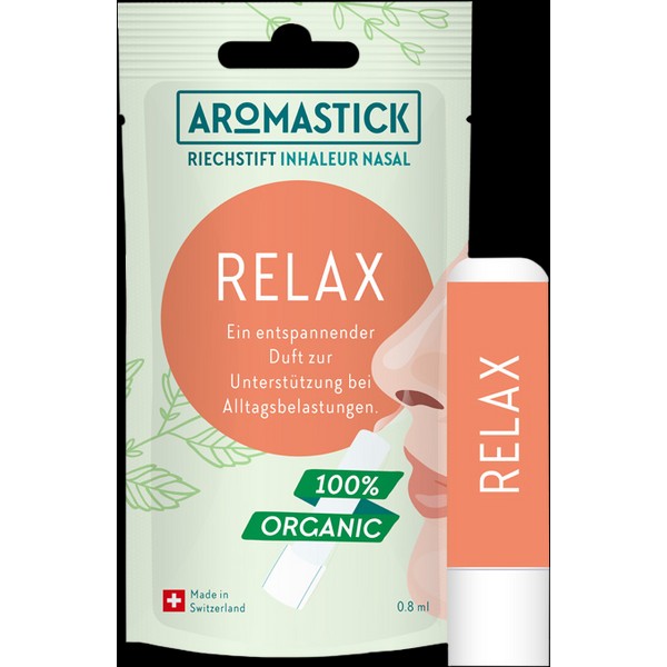 AROMASTICK Organic RELAX Natural Inhalation Stick, 1 Pc