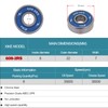XiKe 8-Pack 608-2RS Skateboard Bearings, Blue, High-Speed 8x22x7mm, Durable Double