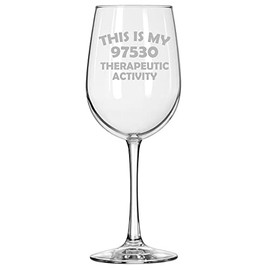 MIP Brand Wine Glass for Red or White Wine This Is My 97530 Therapeutic Activity Funny OT PT Occupational Physical Therapist (16 oz Tall Stemmed)