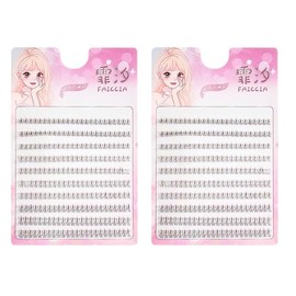 TAKE-ME japan False Eyelashes, False Eyelashes, Bulk Eyelashes, Parties, Natural, Transparent Axis, Actress Eyelashes, Cartoon Makeup (FC025) Set of 2