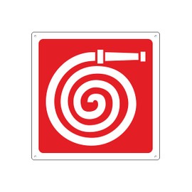 Pubblimania Hydrant Emergency and Safety Sign Made of 3mm Rigid Aluminium Metal (Hydrant)