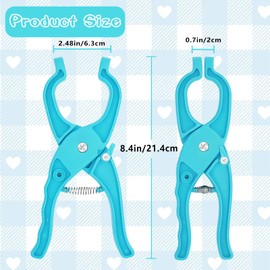 Safety Eye Tool for Crocheting, Auxiliary Tool for Attaching Safety Eyes, Crochet Tools for 5-30mm Stuffed Animals Eyes Doll Making Supplies (Blue, 1pcs)