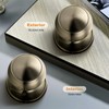 Probrico Interior Door Knob for Hallway, Antique Brass Door Knobs