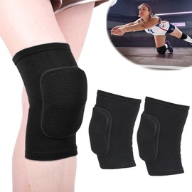 UrbanPulse Knee Pad, Knee Pad, Knee Supporter, Volleyball, Both Knee Set, Shock Absorbing, Protective, Lightweight, Compression, Washable, Volleyball Knee Supporter, Sports, Farming, Gardening, Work, Unisex (Black)
