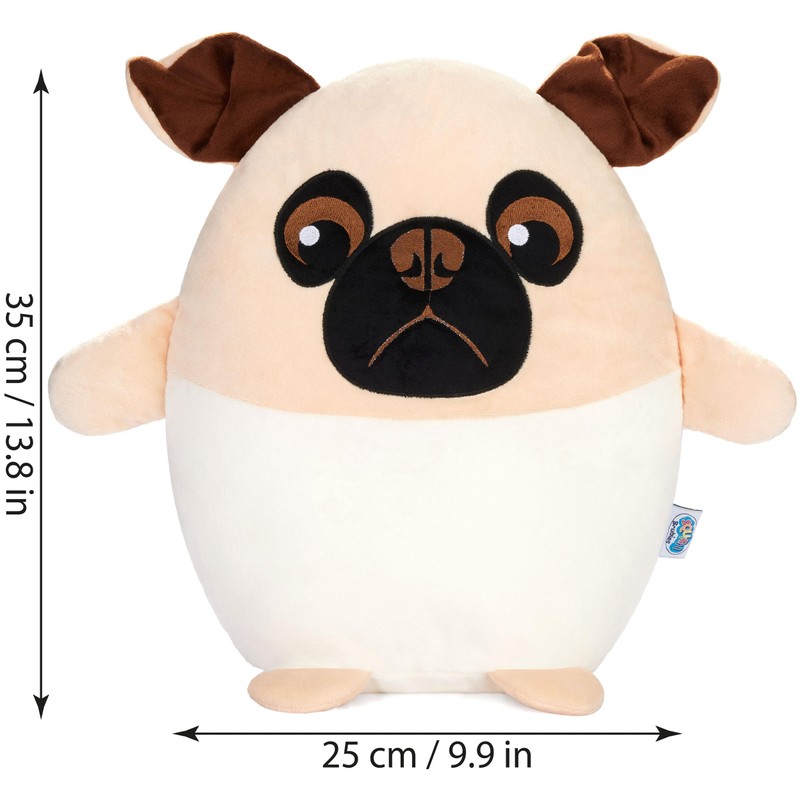SQUISHBRUBIES Max the Pug - 13.8 inches (35 cm) Cuddly