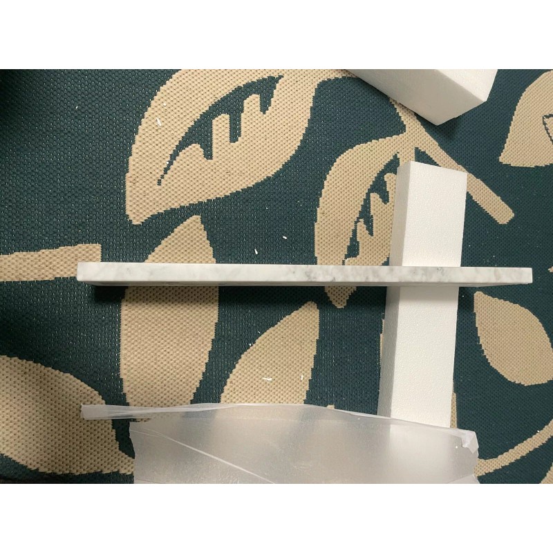 Home Decorators Collection 21-1/4 in. Vanity White Marble Side Splash,1006192