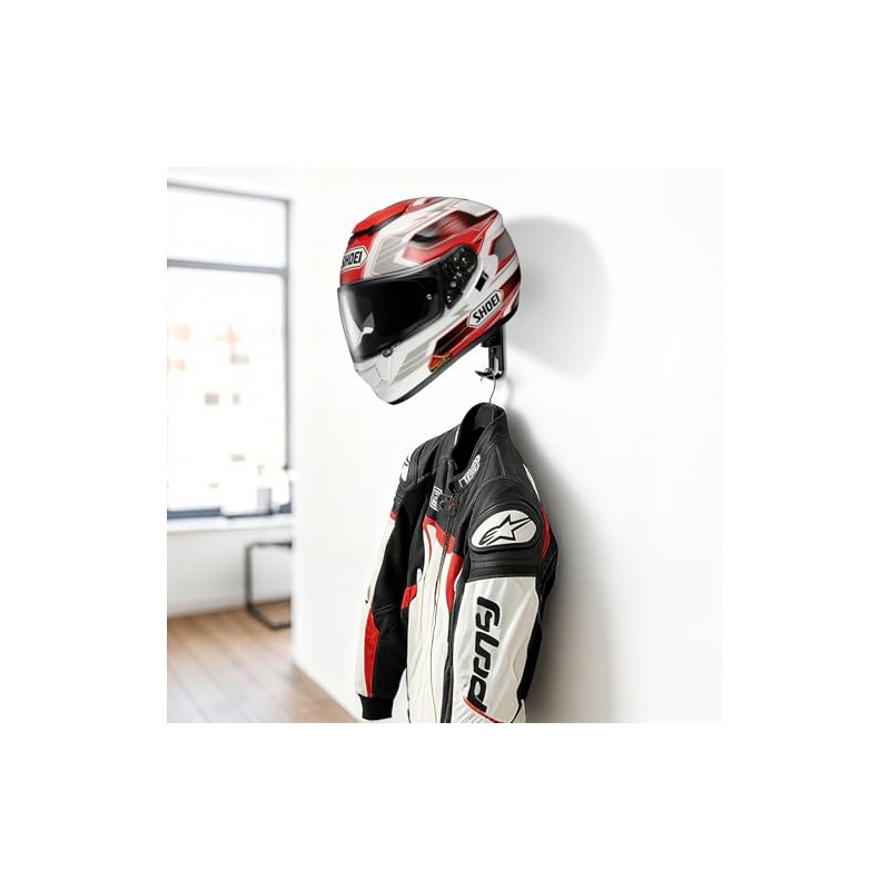 Motorcycle Helmet Mount, Helmet Mount, Helmet Stand - Wall Mounted