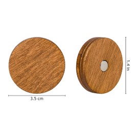 Wood You Buy Wooden Refrigerator Magnets, Decorative Magnets, Office Magnets, Round Fridge Magnets. Brown large size