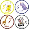 28 Baby Monthly Stickers - First Year - Mount to