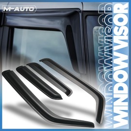 M-AUTO Rain Guards for Car Windows Compatible with 03-11 Honda Element, Tape-On Rain Guards Shields, 4 PCS