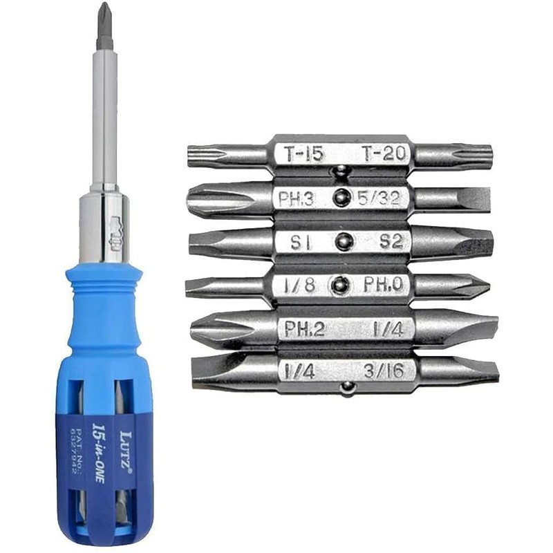 Lutz 15-in-1 Ratchet Screwdriver-YELLOW/BLACK