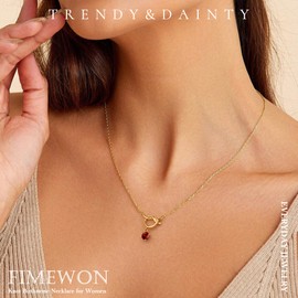 Gold Necklace for Women Non Tarnish Dainty Love Knot Pendant Nacklaces July Birthstone Choker Trendy Gold Jewelry Gifts for Wife