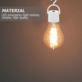 Gadpiparty 20 Pcs Emergency Light Bulb Sockets Homey Lamp Socket Light Bulb Fitting Homef Outdoor Light Socket Hotel r Rechargeable Light Bulbs Light Bulb Lamp Heads Bulb Holder E27 with Hook