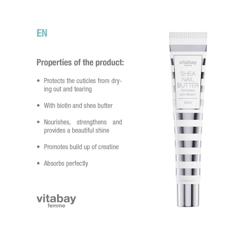 Vitabay Shea Nail Butter 2 x 20 ml • Nail