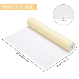 BENECREAT - Rollo de espuma EVA autoadhesiva de 1 mm de grosor, 78.7 x 11.8 pulgadas, sábana de espuma blanca para proteger muebles, relleno de huecos, disfraces, juntas, protector de pared