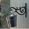 Spring life Cast Iron Ornate Hanging Flower Basket Bracket Hook