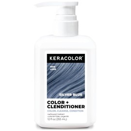 Keracolor - Acondicionador Color Plus, azul plateado, 12 onzas