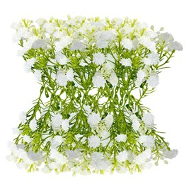 Unispesia Artificial Bulk Babys Breath Filler DIY for Wedding and Party, Ivory White 50 Pcs
