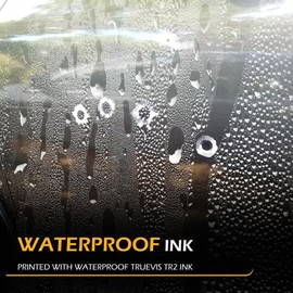 Ferianl 2PCS Bullet Hole Stickers, Imitation Bullet Decal for Car, 3D Prank Funny Fake Gun Bullet Holes Sticker, Waterproof Bumper Decals, Hood Front Cover Decorations Accessories, for Cars, Sedans