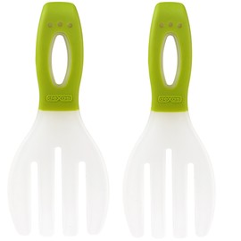 Dexas Long Handled Salad Hands, Green