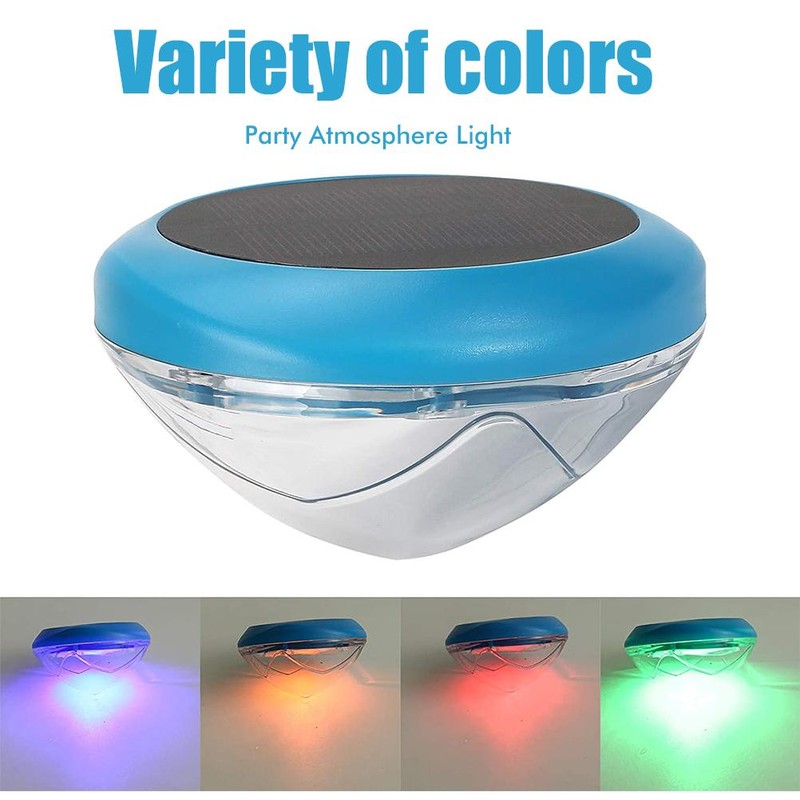 Solar Underwater Light Waterproof LED Floating Light RGB Swimming Pool
